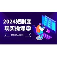 (10.9)2024最火爆的项目短剧变现轻松月入10万+