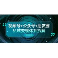 (11.1)视频号+公众号+朋友圈私域变现体系拆解，全体平台流量枯竭下的应对策略