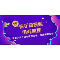 (11.11)快手短视频电商课程，详解小店开通与磁力金牛，打造爆款视频