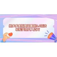 (11.12)拼多多虚拟商品暴利5.0玩法，轻松实现月入过万
