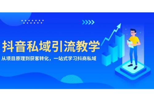 (11.24)抖音私域引流教学：从项目原理到获客转化，一站式学习抖商 私域