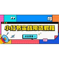 (12.11)小红书实战带货教程：从开店到选品、笔记制作、发货、售后等全方位指导