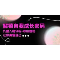 (12.17)某社群课程，解锁自我成长密码，九型人格分析+冰山理论，让你更懂自己