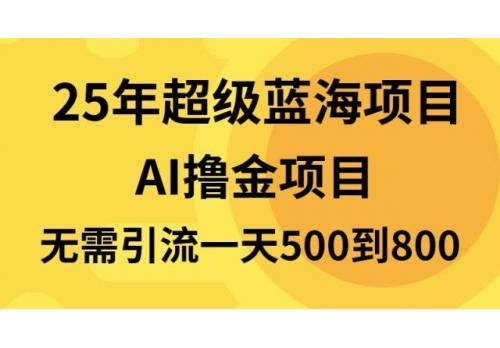 (12.22)25年超级蓝海项目一天800+，半搬砖项目，不需要引流