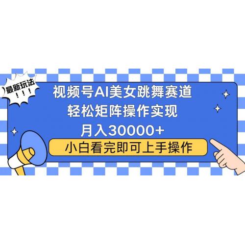 (12.27)视频号蓝海赛道玩法，当天起号，拉爆流量收益，小白也能轻松月入30000+