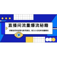 (1.1)直播间流量爆流秘籍，详解自然流运营与账号激活，助力小白玩转流量爆流