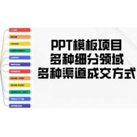 (1.10)PPT模板项目，多种细分领域，多种渠道成交方式，实操教学