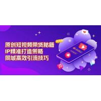 (1.10)原创短视频带货秘籍，IP精准打造策略，同城高效引流技巧