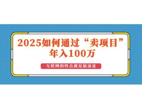 (2.16)2025年如何通过“卖项目”实现100万收益：最具潜力的盈利模式解析