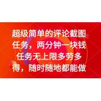 (2.27)简单的评论截图任务，两分钟一块钱 任务无上限多劳多得，随时随地都能做