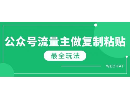 (2.28)最新完整Ai流量主爆文玩法，每天只要5分钟做复制粘贴，每月轻松10000+