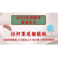(3.9)2025年视频号新风口，低门槛只需要无脑执行