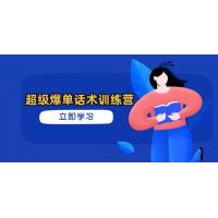 (4.13)超级爆单话术训练营，掌握高效销售技巧，轻松实现订单爆发