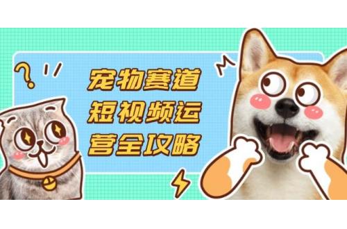 (4.13)宠物赛道短视频运营全攻略，选品拍摄剪辑实操，实现流量到收益转化
