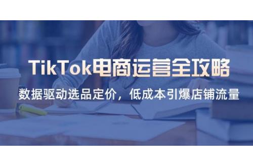 (4.15)TikTok电商运营全攻略，数据驱动选品定价，低成本引爆店铺流量