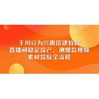 (4.21)千川行为兴趣搭建教程，直播间稳定投产，测爆款视频，素材投放全流程