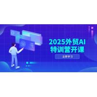 (5.6)2025外贸AI特训营开课：涵盖品牌选品/AI建站/主动/被动获客/社媒开发/等等