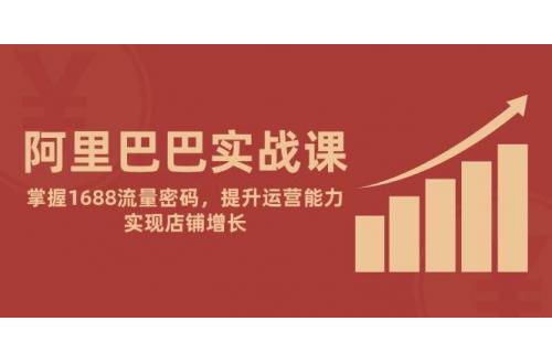 (5.22)阿里巴巴实战课：掌握1688流量密码，提升运营能力，实现店铺增长