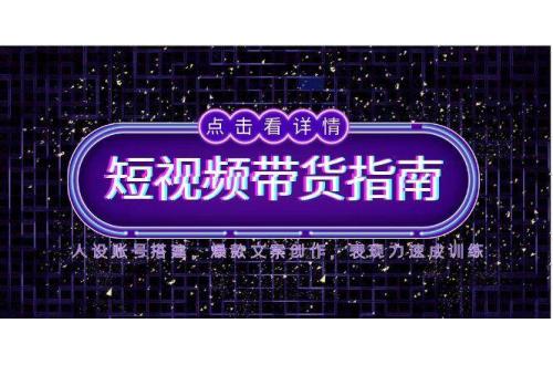 (5.30)2025短视频带货指南，人设账号搭建，爆款文案创作，表现力速成训练